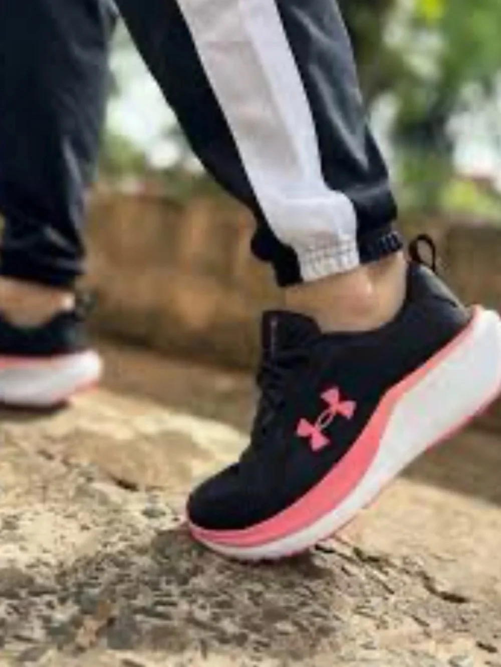 Under Armour Charged + Assert 11 Women's Running Sneaker Black & Pink Sz 8.5